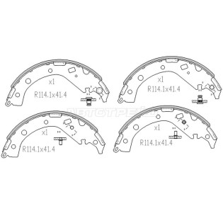 Колодки тормозные барабанные зад TOYOTA RAV4 ACA20 SAT