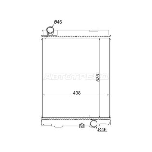 Радиатор Mitsubishi Fuso Canter FE7 02-12 SAT