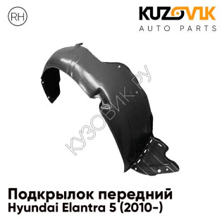 Подкрылок переднего правого крыла Hyundai Elantra 5 (2010-) KUZOVIK
